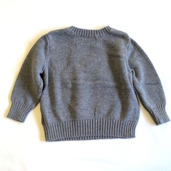 old navy winter bear knit crewneck cotton blend sweater 12-18 months baby boy - Picture 6 of 6